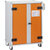 Armario de seguridad para carga de baterías PREMIUM PLUS, P x H 660 x 1110 mm, 400 V, naranja/gris.