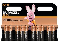 Duracell Plus AA Alkaline - 10 Pack