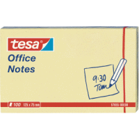 Haftnotizen tesa Office Notes 125x75mm 100 Blatt gelb