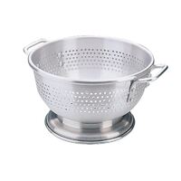 Vogue Colander Strainer in Silver Made of Stainless Steel 14" / 35cm