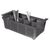 Kristallon Cutlery Basket in Grey with 8 Compartments Made of Plastic