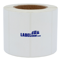 Thermotransfer-Etiketten 105 x 74 mm, weiß, 1.000 wetterfeste Folienetiketten auf 1 Rolle(n), 3 Zoll (76,2 mm) Kern, Polyesteretiketten permanent