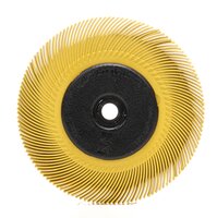 Scotch-Brite™ Radial Bristle Brush BB-ZB mit Kunststoff-Flansch, gelb, 152,4 mm x 12,7 mm x 25,4 mm, P80, Typ C