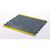 Anti-fatigue rubber chequer plate matting - centre section, yellow edged