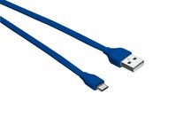 Trust Urban lapos Micro-USB - USB adat/töltőkábel 1m kék (20136)