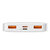Bipow powerbank z szybkim ładowaniem 10000mAh kabel USB-A microUSB 0.25m biały