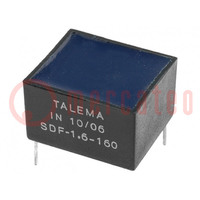 Inductor: wire; THT; 160uH; 1.6A; 127mΩ; -40÷125°C; 15x17.5x11mm