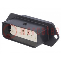 Connector: automotive; MX150L; male; socket; PIN: 16; -40÷125°C
