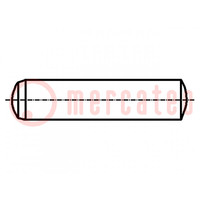 Cylindrical stud; steel; BN 857; Ø: 3mm; L: 18mm; DIN 6325; ISO 8734