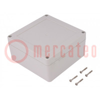 Enclosure: multipurpose; X: 120mm; Y: 120mm; Z: 60mm; ZP; ABS; gasket