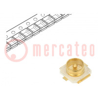 Connector: coaxial; socket; 50Ω; SMT; male