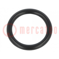Joint O-ring; caoutchouc NBR; Thk: 2mm; Øint: 12mm; noir; -30÷100°C