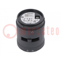 Señalizador: sonido; negro; 24VDC; 24VAC; IP54; Ø60mm; Harmony XVU