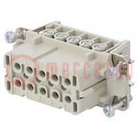 Connector: HDC; female; EPIC H-A; PIN: 10; 10+PE; size H-A 10; 16A