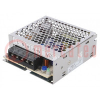 Power supply: switched-mode; for building in,modular; 50W; 5VDC