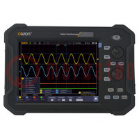 Oscilloscopio manuale; 100MHz; 8bit; LCD TFT 8"; Ch: 4; 1Gsps