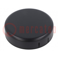 Enclosure: for alarms; Z: 20.3mm; ABS; black; Series: 1551SNAP; IP30