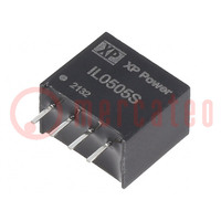 Converter: DC/DC; 2W; Uin: 5V; Uout: 5VDC; Iout: 400mA; SIP; THT; IL