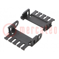 Bracket; self-aligning; for cable chain