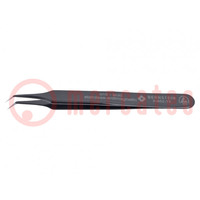 Tweezers; Blade tip shape: sharp; Tweezers len: 110mm; ESD
