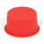 Plugs; Body: red; Out.diam: 42.4mm; H: 20mm; Mat: LDPE; push-in; round
