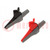 Crocodile clip; 16A; red and black; Socket size: 4mm; L: 94mm