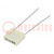 Capacitor: polyester; 1nF; 63VAC; 100VDC; 5mm; ±5%; 7.2x2.5x6.5mm