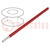 Leiding; HookUp Wire; koord; Cu; 24AWG; PVC; rood; 600V; 305m; 1000ft