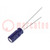 Capacitor: electrolytic; THT; 10uF; 63VDC; Ø5x11mm; Pitch: 2mm; ±20%