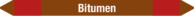 Mini-Rohrmarkierer - Bitumen, Rot/Braun, 0.8 x 10 cm, Polyesterfolie, Seton
