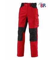 BP Strapazierfähige Arbeitsbundhose mit Kniepolstertaschen 1789 Gr. 44-lang rot/schwarz