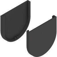 Produktbild zu SOLIDO 80 takaró sapkakészlet üveg pontrögzítés kerek fekete