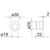 Skizze zu Maniglia frontale M450, nero, satinato