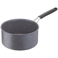 LAGOSTINA TEMPRA MINERAL - CAZUELA CON MANGO LARGO DE ACERO Y ALUMINIO CON REVESTIMIENTO MINERAL, DIÁMETRO DE 16 CM, MANGO DE SI