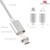 Kabel micro USB magnetyczny silver MCE160 - Quick & Fast Charge