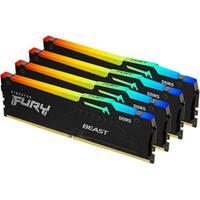 DDR5 64GB PC 5600 CL40 Kingston KIT (4x16GB) FURY Beast RGB retail