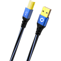 OEHLBACH USB Plus B USB kábel 10 M USB 2.0 USB A USB B Fekete, Kék