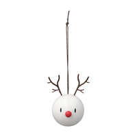 Hoptimist Reindeer Ornament Figurka kolekcjonerska Plastik Biały 2 szt.