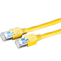 Draka Comteq SFTP Patch cable Cat5e, Yellow, 1m câble de réseau Jaune