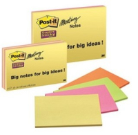 3M 64454SS note paper Rectangle Green, Orange, Pink, Yellow 45 sheets Self-adhesive