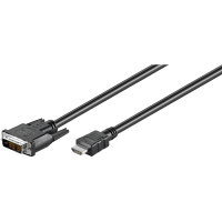 Goobay 60580 video kabel adapter 2 m DVI-D HDMI Zwart