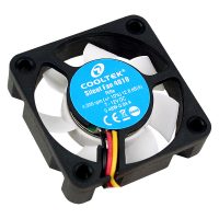 Cooltek Silent Fan 4010 Számítógép tok Ventilátor 4 cm Fekete, Fehér