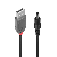 Lindy 70268 USB-kabel 1,5 m USB 2.0 USB A DC Zwart