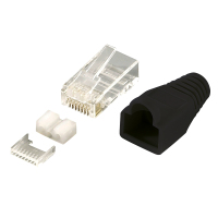 LogiLink MP0022 kabel-connector RJ45 Zwart, Transparant