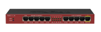 Mikrotik RB2011IL-IN łącza sieciowe Gigabit Ethernet (10/100/1000) Obsługa PoE Czerwony