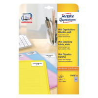 Avery L7658-25 printeretiket Wit Zelfklevend printerlabel