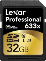Lexar 32GB Professional 633x SDHC flashgeheugen UHS Klasse 10