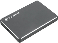 Transcend StoreJet 25C3 disque dur externe 1 To Gris