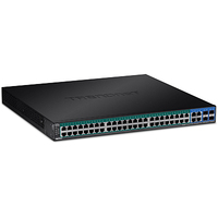 Trendnet TPE-5240WS hálózati kapcsoló Vezérelt Gigabit Ethernet (10/100/1000) Ethernet-áramellátás (PoE) támogatása 1U Fekete