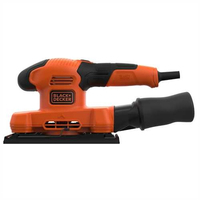 Black & Decker BEW220 Lijadora orbital 14000 RPM Negro, Naranja